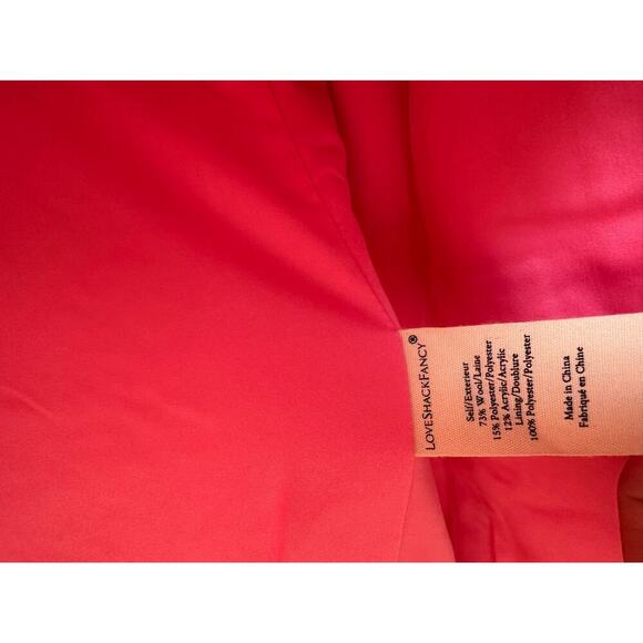 Love Shack Fancy Asryn Coat in Majestic Pink Tweed Size Large - Picture 10 of 16